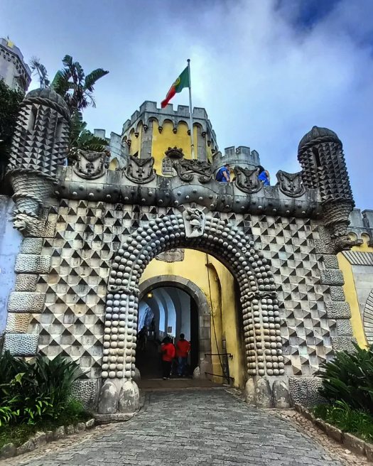 The Triton gateway at the entrance to Pena Palace